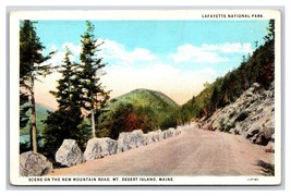 Scene on Mountain Road Mt Desert Island Maine ME UNP WB Postcard Y3 - £3.38 GBP