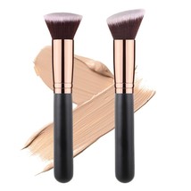 Fancylovesotio 2 Pieces Kabuki Foundation Brush Flat Top Professional Fa... - $167.41 MXN
