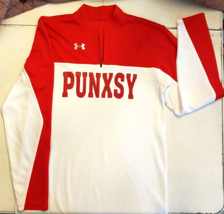 Punxsutawney Chucks Football Fan Jersey Red &amp; White Under Armour size Me... - £23.17 GBP