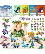 YDP Valentines Day Gifts for Kids - 24Pack Dinosaur Building Blocks with... - $27.61