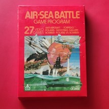 Air-Sea Battle 02 Complete Atari 2600 7800 Picture Label Game Cleaned Works - £45.20 GBP