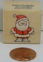 Christmas Rubber Stamp Hero Arts A139 Tiny Santa 1991 1X1&quot;   B9B - £4.71 GBP