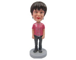Custom Bobblehead Sophisticated Gorgeous Lady Posing For A Picture - Leisure &amp; C - £64.92 GBP