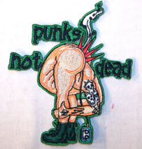 Punk Not Dead Embroidered Patch New Jacket Iron On p441 Iron On Sewon Patches Ne - £2.13 GBP