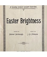 Easter Brightness Victorian 1895 Music Booklet Sunday School Concert DWAA19 - $70.20 CAD