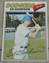 Ed Goodson, Dodgers, 1977, #584 Topps Card, VG COND - £0.79 GBP