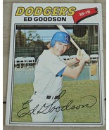 Ed Goodson, Dodgers, 1977, #584 Topps Card, VG COND - £0.78 GBP