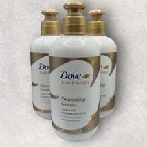 3 x Dove Hair Therapy Smoothing Genius Conditioning Cream Nutri-Oils 7.5oz EA - £40.18 GBP