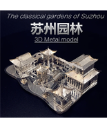 3D Metal Puzzle Chinese Classical Gardens of Suzhou Building Diy 3D Mode... - £30.99 GBP