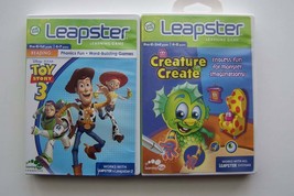 Leap Frog Leapster Learning Games Lot #1 Toy Story 3 &amp; Creature Create - £21.90 GBP
