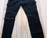 Studio De V Vestiti Eleganti Jeans Mens 36x30 Black 2% spandex Stretch  - $35.63