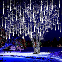 Kwaiffeo Christmas Lights Outdoor, Meteor Shower Lights Falling Rain Lights 12 I - £19.85 GBP