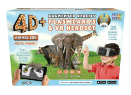 Utopia 360 4D+ Animal Zoo Augmented Reality Bundle - VR Headset, Flashca... - $9.00