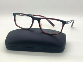 New Nautica N 8142 645 RED HORN Eyeglasses 56-18-140MM /CASE - $48.47