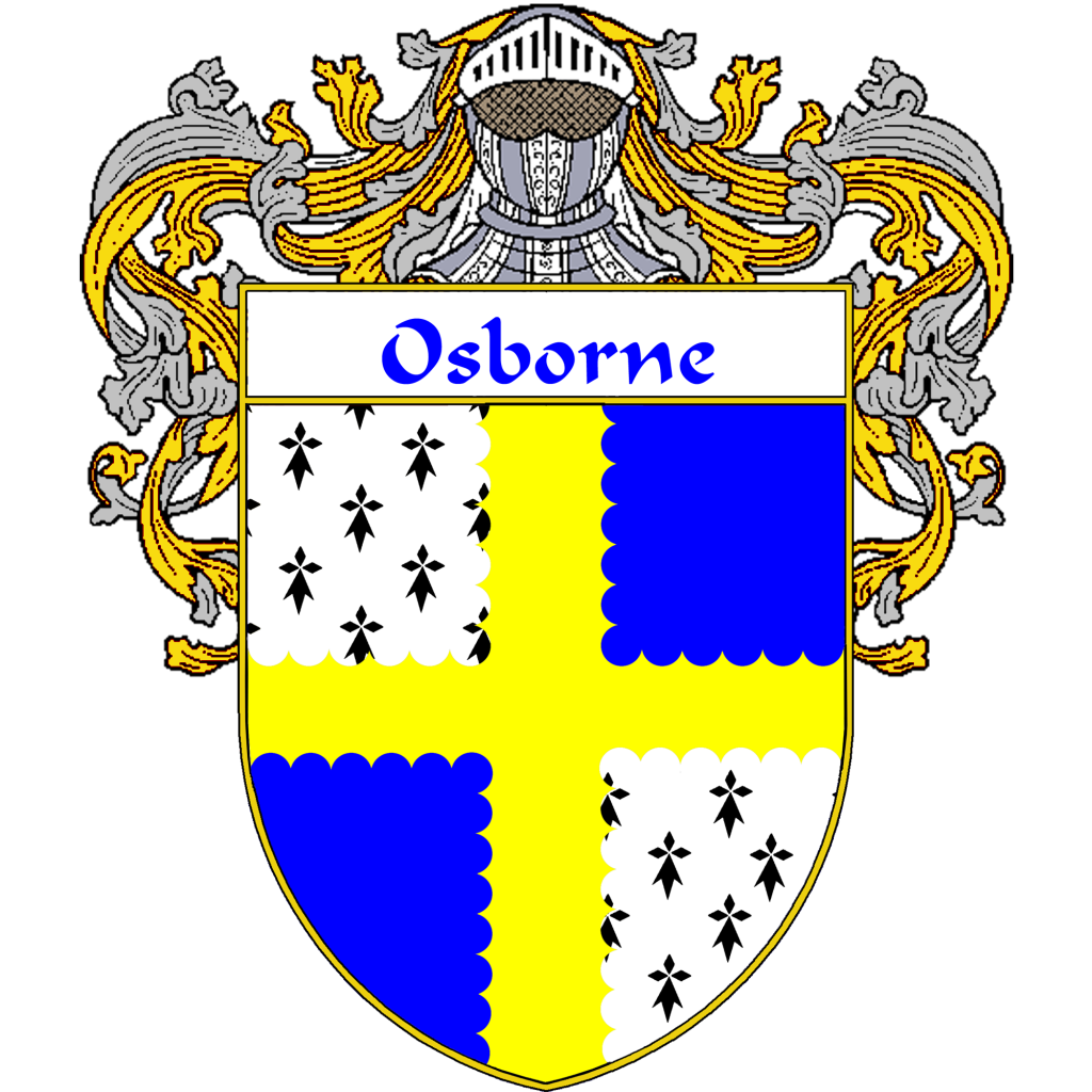 Osborne Family Crest / Coat of Arms JPG and PDF - Instant Download - $2.90