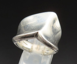 RLM STUDIO 925 Silver - Vintage Modernist Concaved Heart Ring Sz 8 - RG24883 - £68.42 GBP