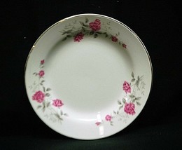 Old Vintage Victorian Rose by Northridge 7&quot; Salad Plate Pink Roses Gold - $14.84