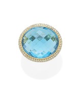 Authenticity Guarantee

David Yurman 18k Yellow Gold Blue Topaz Ring with Dia... - $5,346.00