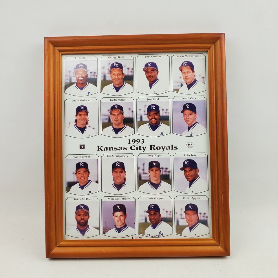 Vintage MLB 1993 Kansas City Royals Team Photo Genuine Merchandise - £7.23 GBP