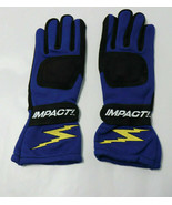 IMPACT RACE GLOVES G1 Nomex BLUE Racing ISO Certified Glove Size Small S... - €17,96 EUR