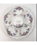 Amourex Blanc Sophie Creative Design Susuki Japan Relish Platter Floral 7PC - $34.65