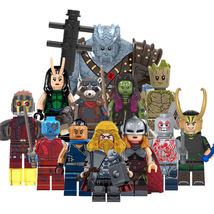 2pcs thor korg and guardians of the galaxy marvel superhero minifigures lego compatible thumb200