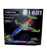 Laser Pegs Building Bricks Set Executive Jet Electronic Interlocking Blo... - $21.10