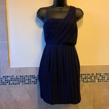 NWOT THEORY Navy Blue One Shoulder Mini Dress SZ 4 - $118.80