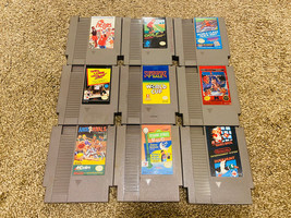 9 NES Games Lot. Super Mario Bros, Arch Rival , Tag Team Wrestling and more! - £30.86 GBP