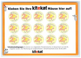 Kitekat Cat Food German Ad Postcard - $7.00