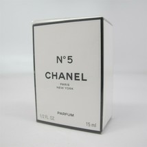 Chanel No. 5 By Chanel 15 ml/ 0.5 Oz Parfum Splash Nib Vintage - $188.09