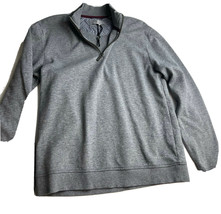 Ted Baker Men Sweater 1/4 Quarter Zip Mock Neck Gray Pullover Size 3 Small S - £19.73 GBP