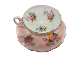 Vintage Foley Bone China Made in England 1850 Pink/White Floral Gold trim - £25.68 GBP
