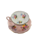 Vintage Foley Bone China Made in England 1850 Pink/White Floral Gold trim - £25.53 GBP