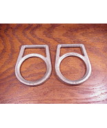 Pair of Used Horse Tack Saddle Dee Rings - £5.36 GBP