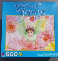 Kathleen Francour Flitterbyes Gerbera Daisy Garden 500 Piece Puzzle 6861... - $22.80