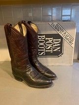 Dan Post Black Cherry Nappa Boots Size 7 - £37.96 GBP