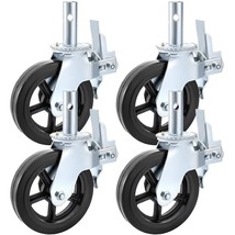 VEVOR Scaffolding Wheels 8&quot;, Scaffold Wheels Set of 4, Heavy Duty Locking Caster - £134.30 GBP