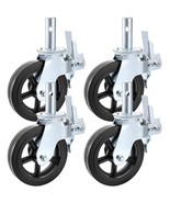 VEVOR Scaffolding Wheels 8&quot;, Scaffold Wheels Set of 4, Heavy Duty Lockin... - £134.71 GBP