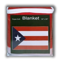 Puerto Rican Flag Fleece BlanketNEW Throw Cover Puerto Rico - £14.17 GBP