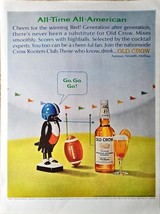 Old Crow Bourbon Whiskey 1965 All-Time All-American Football Vintage Pri... - €9,20 EUR