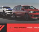 2021 Dodge Durango Owner&#39;s Manual [Paperback] Dodge - £23.48 GBP