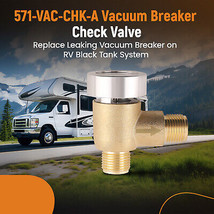 RV Vacuum Breaker Check Valve, Camper RV Black Tank Check Valve 571-VAC-... - $34.85