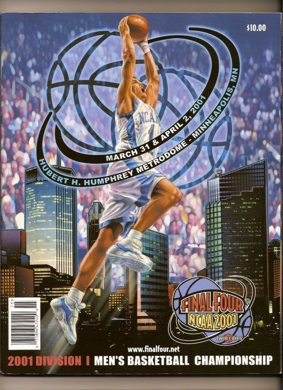 2001 NCAA Final Four Game Program Duke Maryland Arizona Michigan State - $44.93