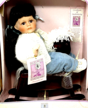 Collectible Memories Porcelain Doll JOSEPHINE on Rocking Horse 13&quot; Limited Ed - £23.71 GBP