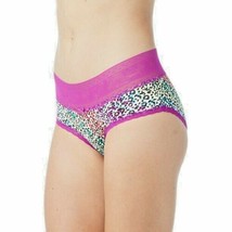 No Boundaries Women&#39;s Micro &amp; Lace Hipster Panties Size 3XL Purple Animal - £8.48 GBP