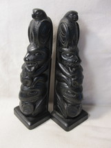 set of Boma Canada Inuit Black Totem Statues - 5/5&quot; Matching set - £35.92 GBP