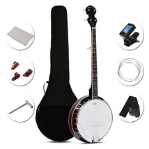 5-String Geared Tunable Banjo with case - Color: Black - $337.81 CAD