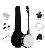 5-String Geared Tunable Banjo with case - Color: Black - €210,67 EUR