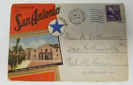 San Antonio Texas Postcard Book Fold Out 1939 - $9.45